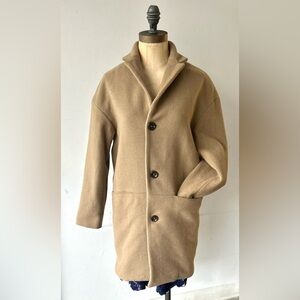 APC wool/cashmere women’s coat size XS in camel